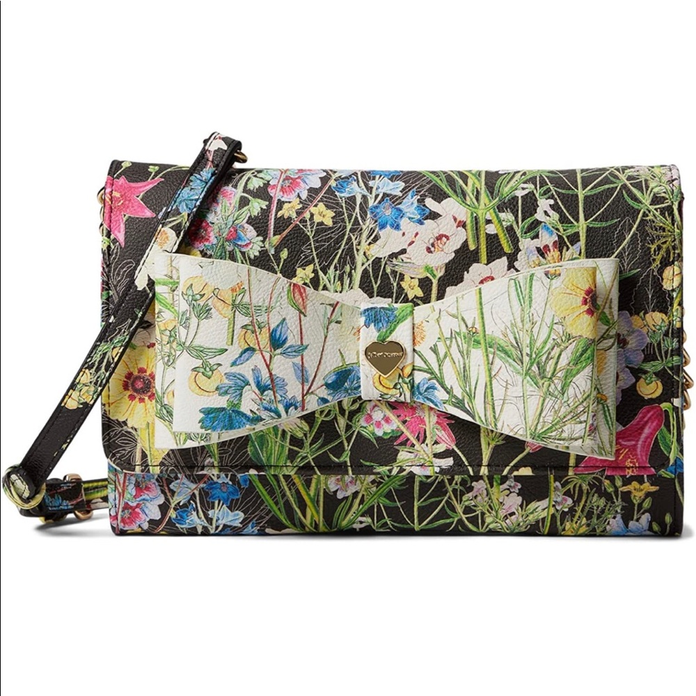 Betsey Johnson Floral Crossbody Purse